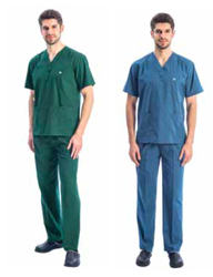 14017 V Yaka Kısa Kol Takım Cerrahi Model Scrubs Erkek - 4