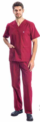 14017 V Yaka Kısa Kol Takım Cerrahi Model Scrubs Erkek - 5