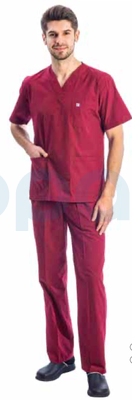 14017 V Yaka Kısa Kol Takım Cerrahi Model Scrubs Erkek - 5