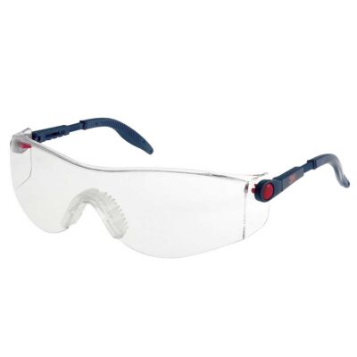 3M 2740 Güvenlik Gözlüğü Şeffaf AS/AF - Ayarlanabilir Sap - 1