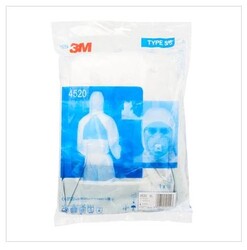 3M 4520 Yeşil Sırt Üçgenli Beyaz Tulum - 3