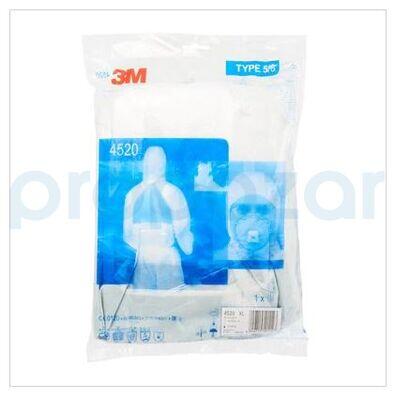 3M 4520 Yeşil Sırt Üçgenli Beyaz Tulum - 3