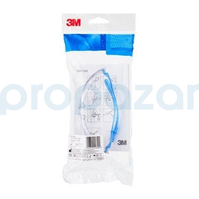 3M 715110M Tora Şeffaf CCS PC AS/AF Koruyucu İş Güvenliği Gözlüğü - 3