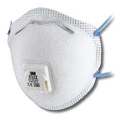 3M 8322 FFP2 Ventilli Konik Toz Maskesi - 10lu Paket - 2