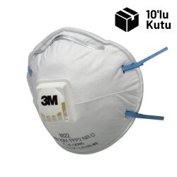 3M 8822 FFP2 Ventilli Toz Maskesi Yağ ve Su Bazlı Sislere Karşı - 1