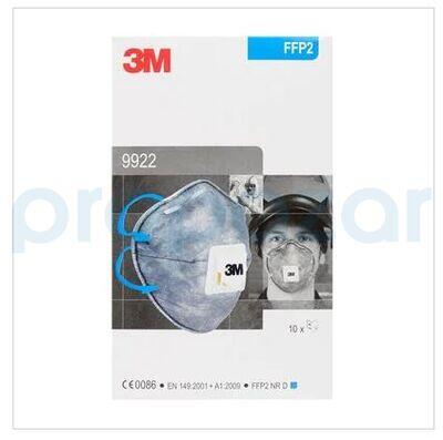 3M 9922 FFP2 Ventilli Düşük Kons. Organik Gaz Toz ve Sis Maskesi - 5