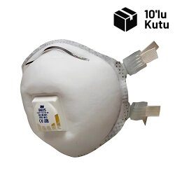 3M 9925 FFP2 Toz, Sis, Kaynak Dumanı Maskesi 10lu Kutu - 1