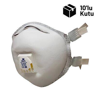 3M 9925 FFP2 Toz, Sis, Kaynak Dumanı Maskesi 10lu Kutu - 1