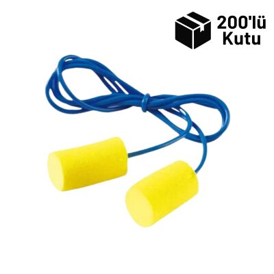3M CC-01-000 EAR Classic Kordonlu Kulak Tıkacı 200lü Kutu - 1
