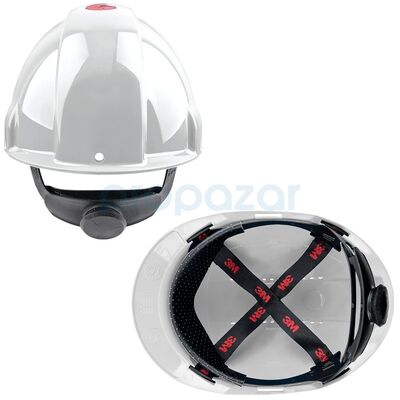 3M G3000NUV Vidalı Havalandırmalı UVli Baret - 2
