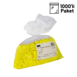 3M PD-01-010 EARSoft Sarı Neon Refill Kulak Tıkacı 1000 Adet - 1