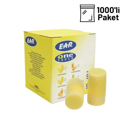 3M PD-01-009 EAR Classic Top Up Tek Kullanımlık Kulak Tıkacı 500 Çift Kutu - 1