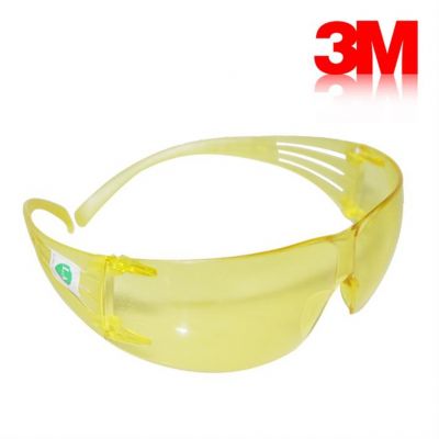 3M SF203AFP Secure Fit Sarı AS/AF İş Güvenliği Gözlüğü - 1