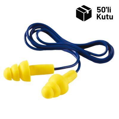 3M UF-01-100 Ultrafit Kutulu Kulak Tıkacı 50li Kutu - 1