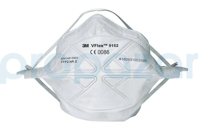 3M Vflex 9152 FFP2 Toz ve Sis Maskesi 25li Paket - 2