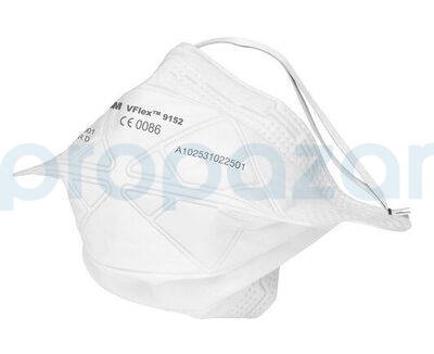 3M Vflex 9152 FFP2 Toz ve Sis Maskesi 25li Paket - 4