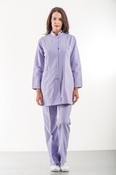 MyForm 5106 Hakim Yaka Bayan İş Önlüğü Takımı - Myform İş Kıyafetleri