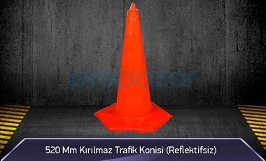 520 mm Kırılmaz Trafik Konisi ( Reflektifsiz ) MFK3052E - 1