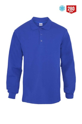 Myform 8112 Regular Polo Yaka 2 İplik Sweatshirt Saks Mavi - Myform İş Kıyafetleri