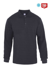 Myform 8112 Regular Polo Yaka 2 İplik Sweatshirt Siyah - Myform İş Kıyafetleri
