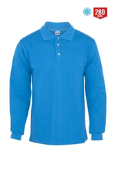 Myform 8112 Regular Polo Yaka 2 İplik Sweatshirt Turkuaz - Myform İş Kıyafetleri