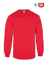 Myform 8125 Regular Bisiklet Sıfır Yaka 2 İplik Sweatshirt Kırmızı - Myform İş Kıyafetleri
