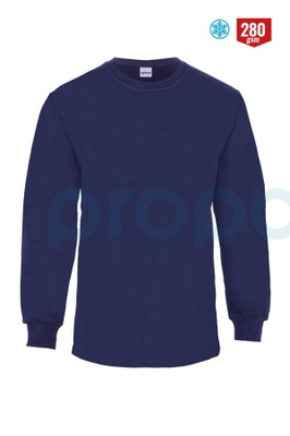 8125 Regular Bisiklet Sıfır Yaka 2 İplik Sweatshirt Lacivert - 1