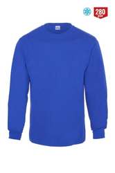 Myform 8125 Regular Bisiklet Sıfır Yaka 2 İplik Sweatshirt Saks Mavi - Myform İş Kıyafetleri