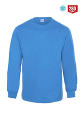Myform 8125 Regular Bisiklet Sıfır Yaka 2 İplik Sweatshirt Turkuaz - Myform İş Kıyafetleri