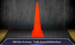 900mm Kırılmaz Trafik Konisi ( Reflektifsiz ) MFK3090 - 1