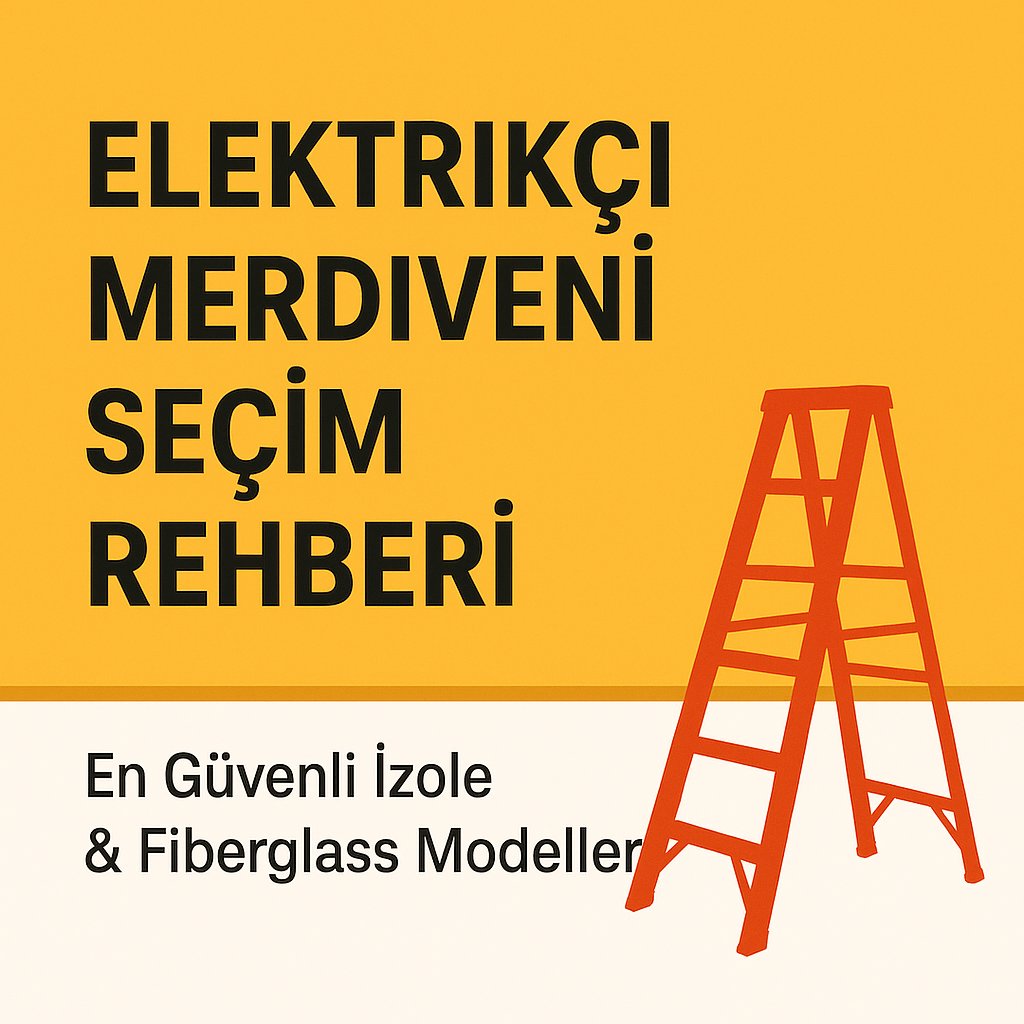 izole fiberglass elektrikçi merdiveni