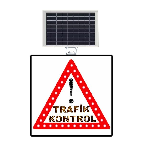 Güneş enerjili ledli trafik levhaları