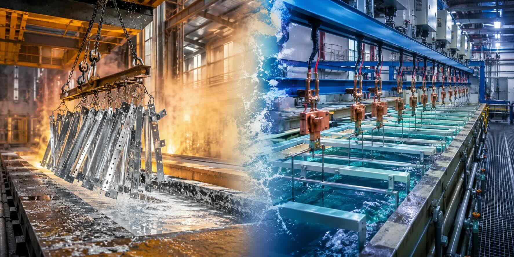 Galvaniz kaplama tesisinde sıcak daldırma ve elektro galvaniz üretim proseslerinde iş güvenliği uygulamaları
