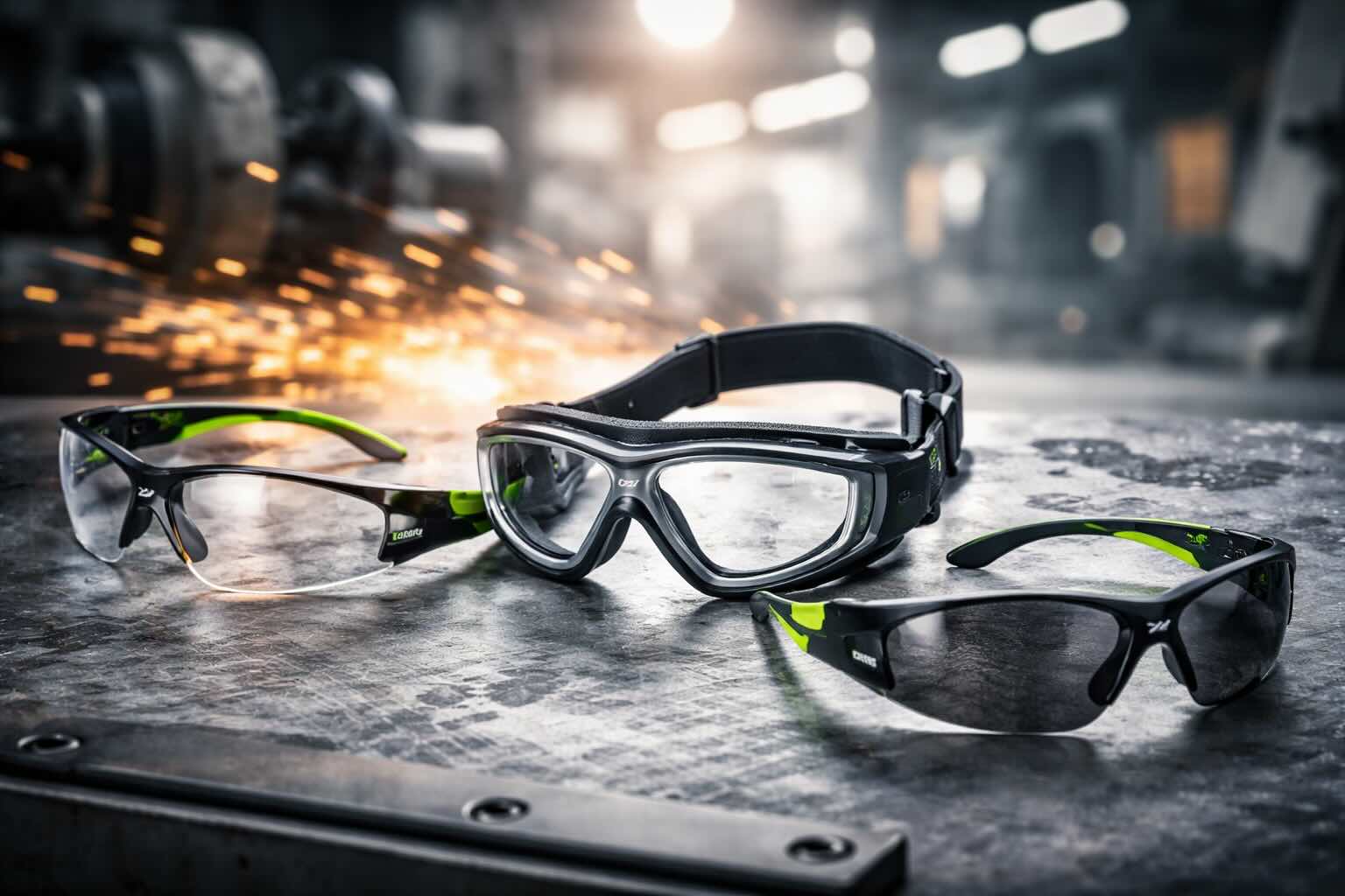Univet iş güvenliği gözlükleri endüstriyel ortamda farklı model seçenekleri ile profesyonel göz koruması sağlar
