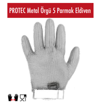 protec metal örgü eldiven