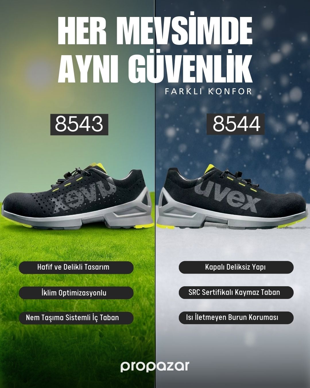 uvex ayakkabı 8543 8544