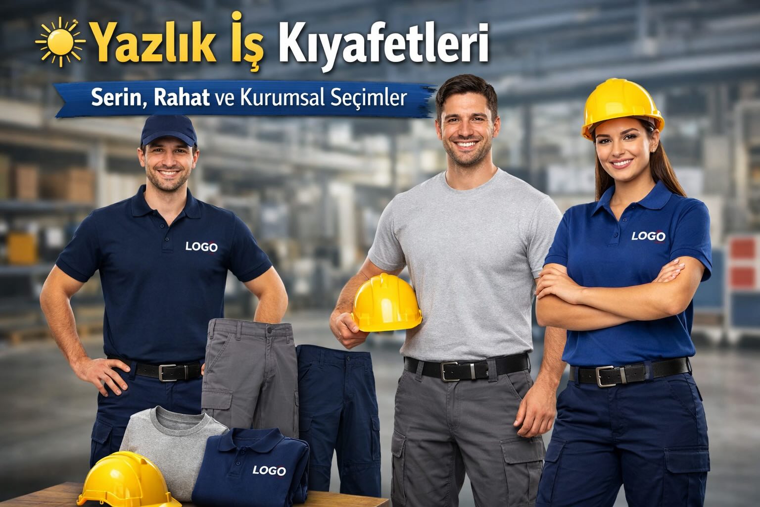 Yazlık iş kıyafetleri pantolon ve tişört modelleri ile serin ve rahat çalışma kombinleri
