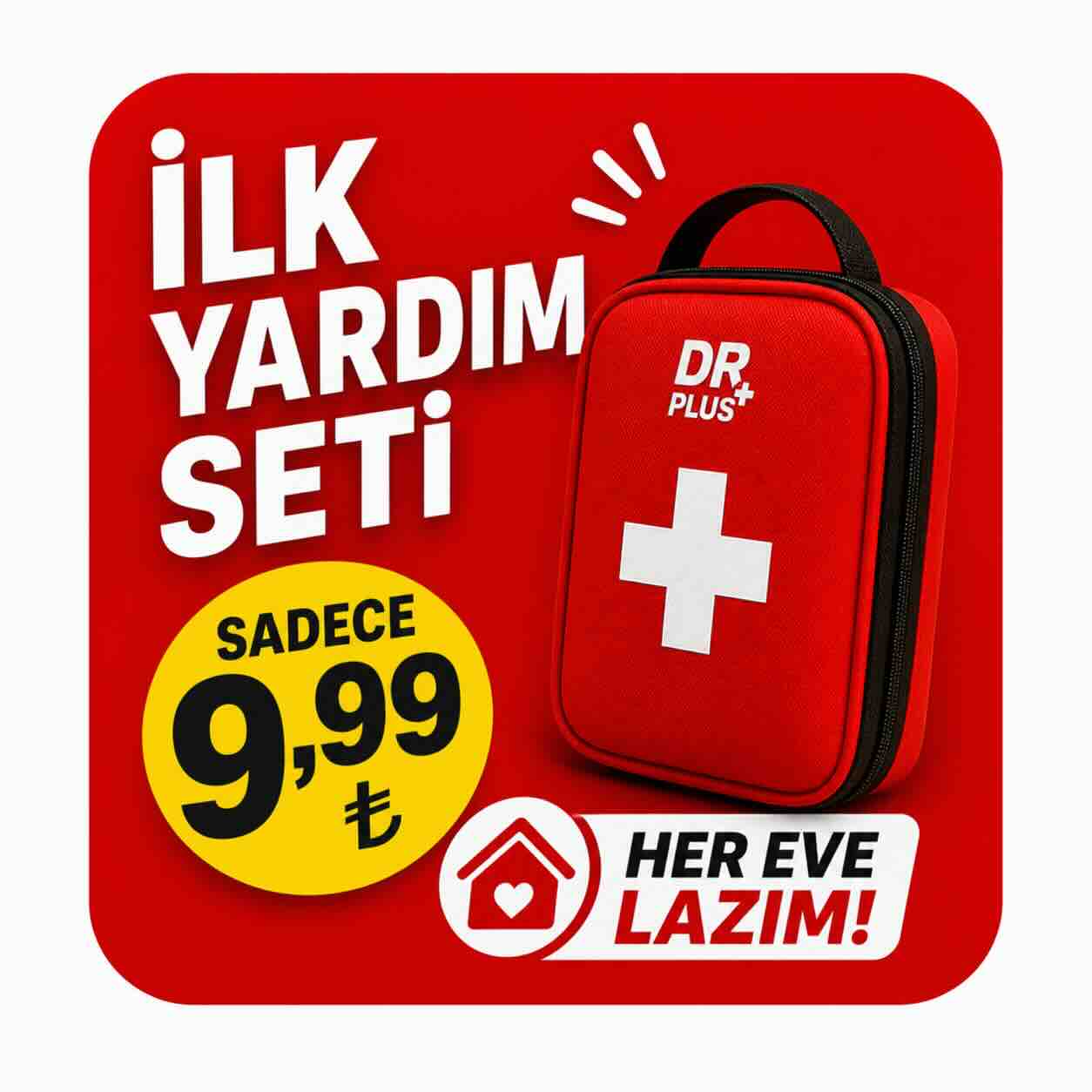 İlk Yardım Seti - Her Eve Lazım - Sadece 9,99 ₺ Ürünü İncele - Sepete At 