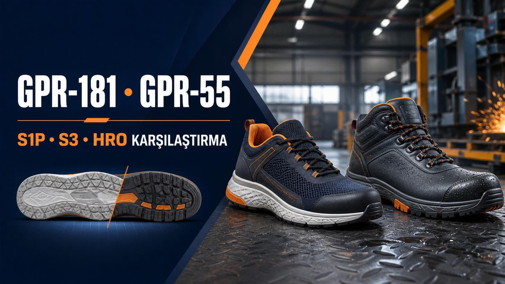 Gripper GPR-181 ve GPR-55 Karşılaştırması: Hangi İş Ayakkabısı Daha Uygun?