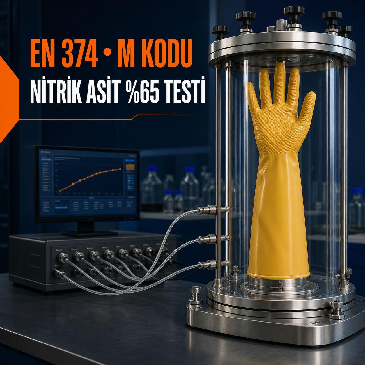 Starline EN 374 M Kimyasal Eldivenler: Nitrik Asit %65 Koruma Rehberi