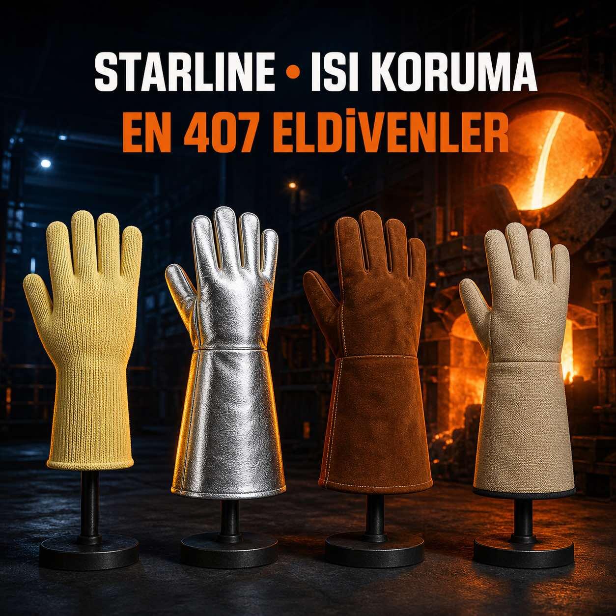 Starline Isıya Dayanıklı İş Eldivenleri: Sıcak Temas, Fırın ve Döküm İşleri Rehberi