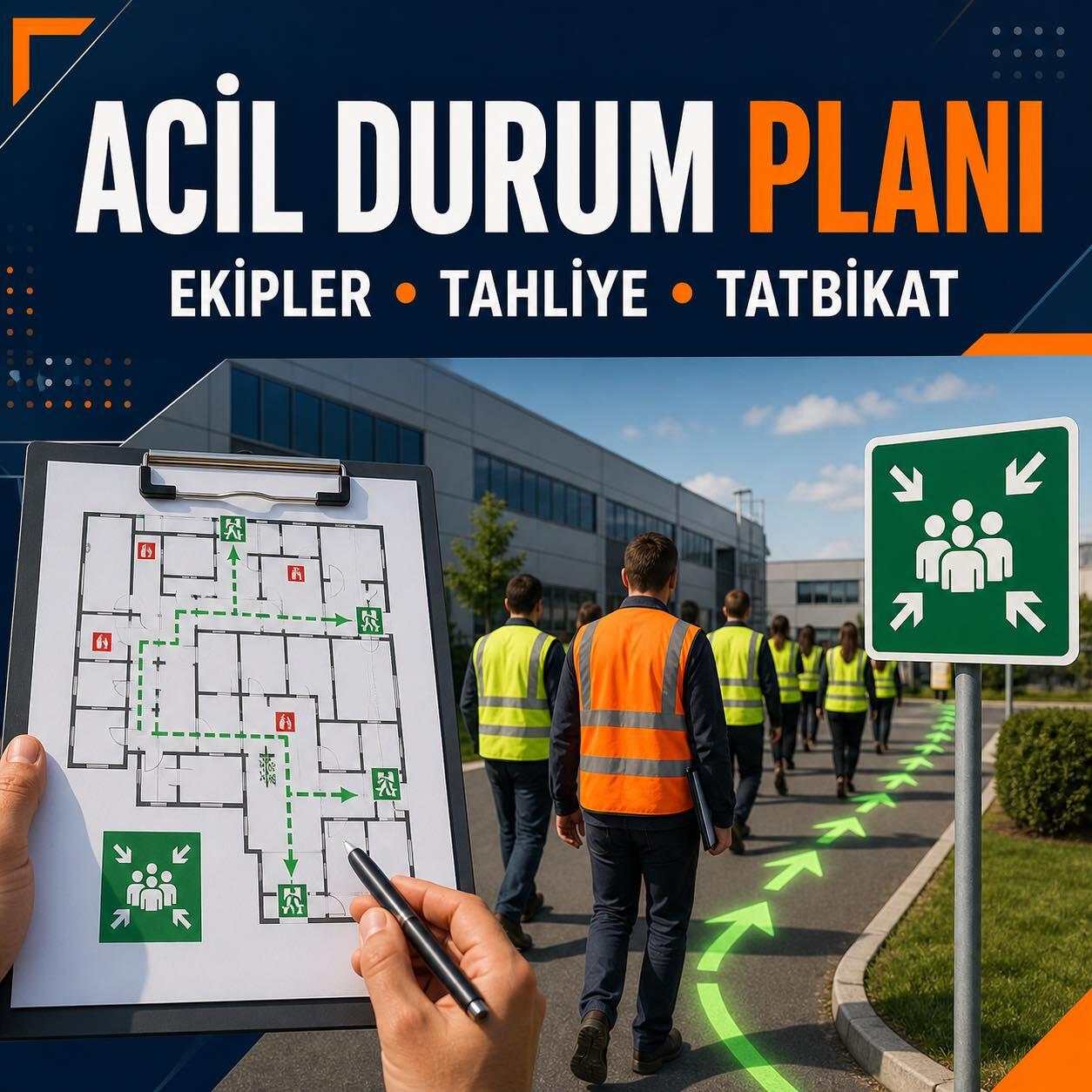 İşyerlerinde Acil Durum Planı Nasıl Hazırlanır? 2026 Mevzuat, Ekipler, Tahliye ve Tatbikat Rehberi