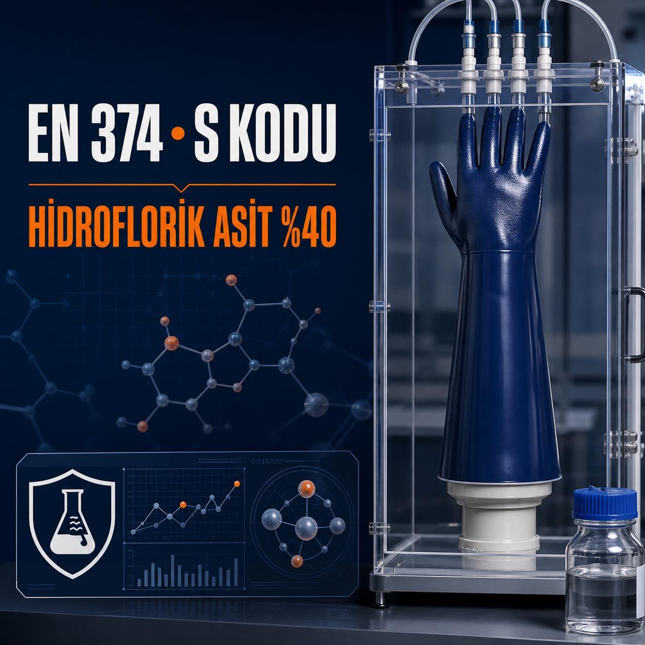 Starline EN 374 S Kimyasal Eldivenler: Hidroflorik Asit %40 Koruma Rehberi