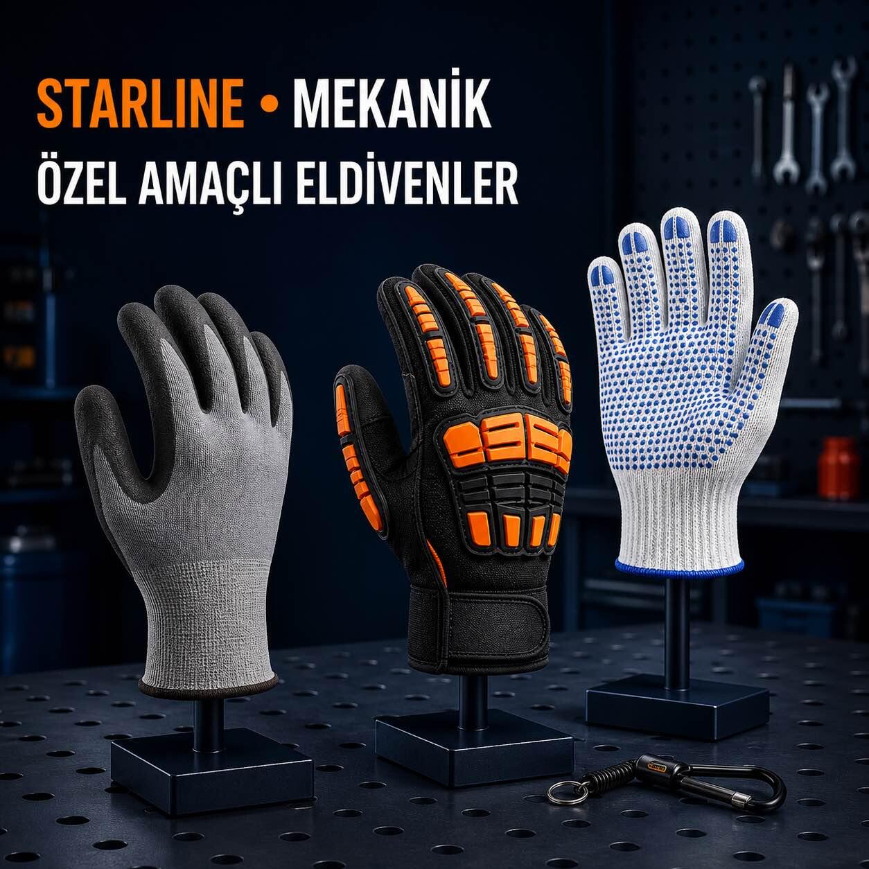 Starline Mekanik ve Özel Amaçlı İş Eldivenleri: Profesyonel Koruma ve Performans Rehberi