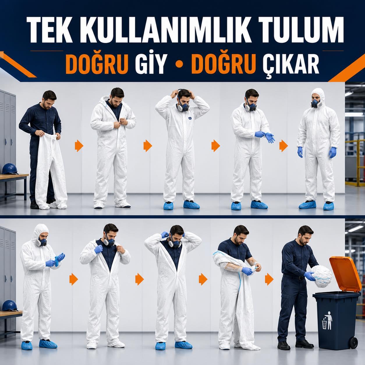 Tek Kullanımlık Tulum Nasıl Giyilir ve Çıkarılır?