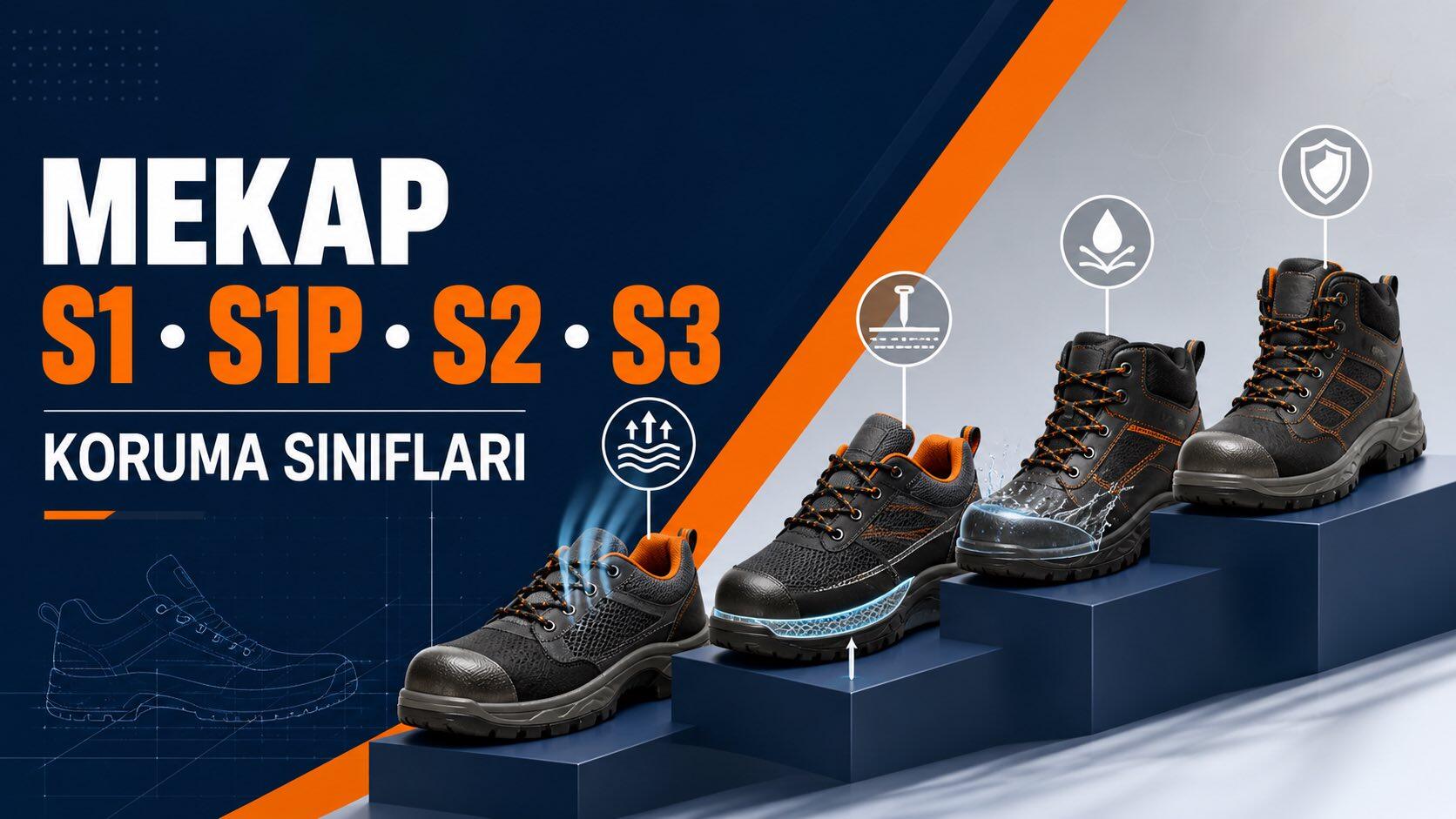 Mekap S1, S1P, S2 ve S3 İş Ayakkabısı Farkları