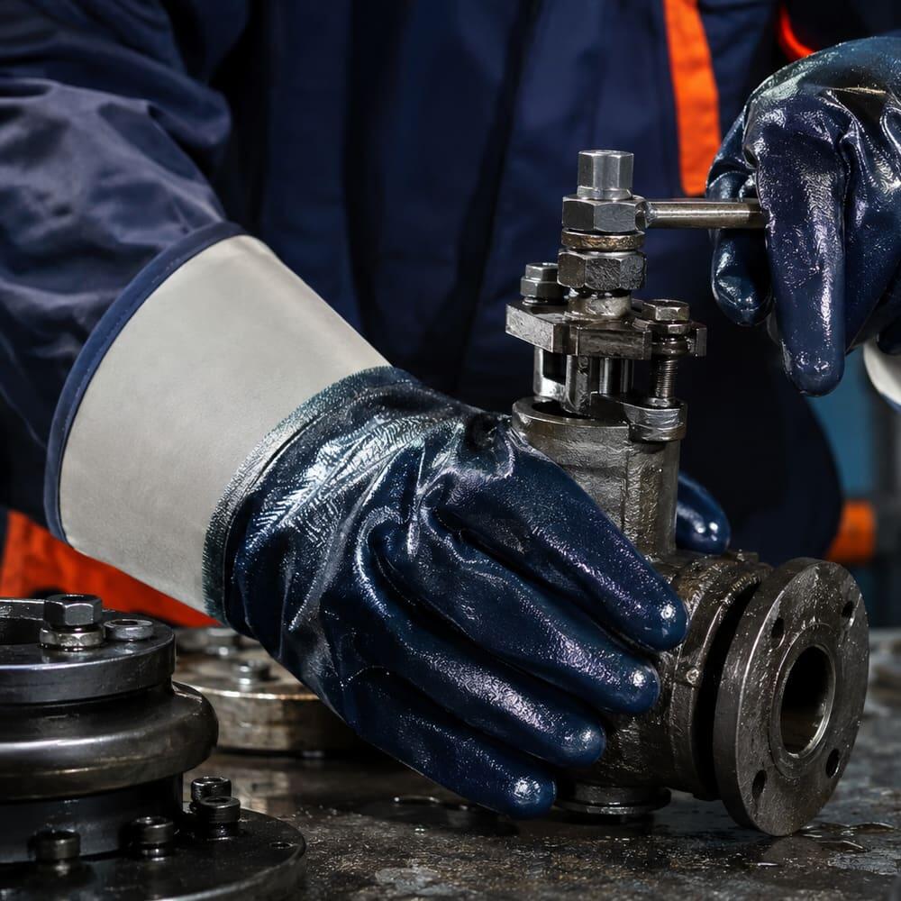 Starline Petrolcü Tip Nitril Eldiven Rehberi: Geniş Bilek Tasarımının Sırrı ve Doğru Eldiven Seçimi