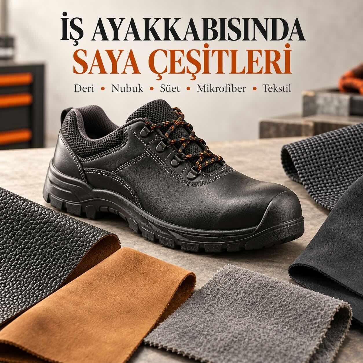 İş Ayakkabısında Saya Çeşitleri: Cilt, Süet, Yarma, Nubuk ve Mikrofiber