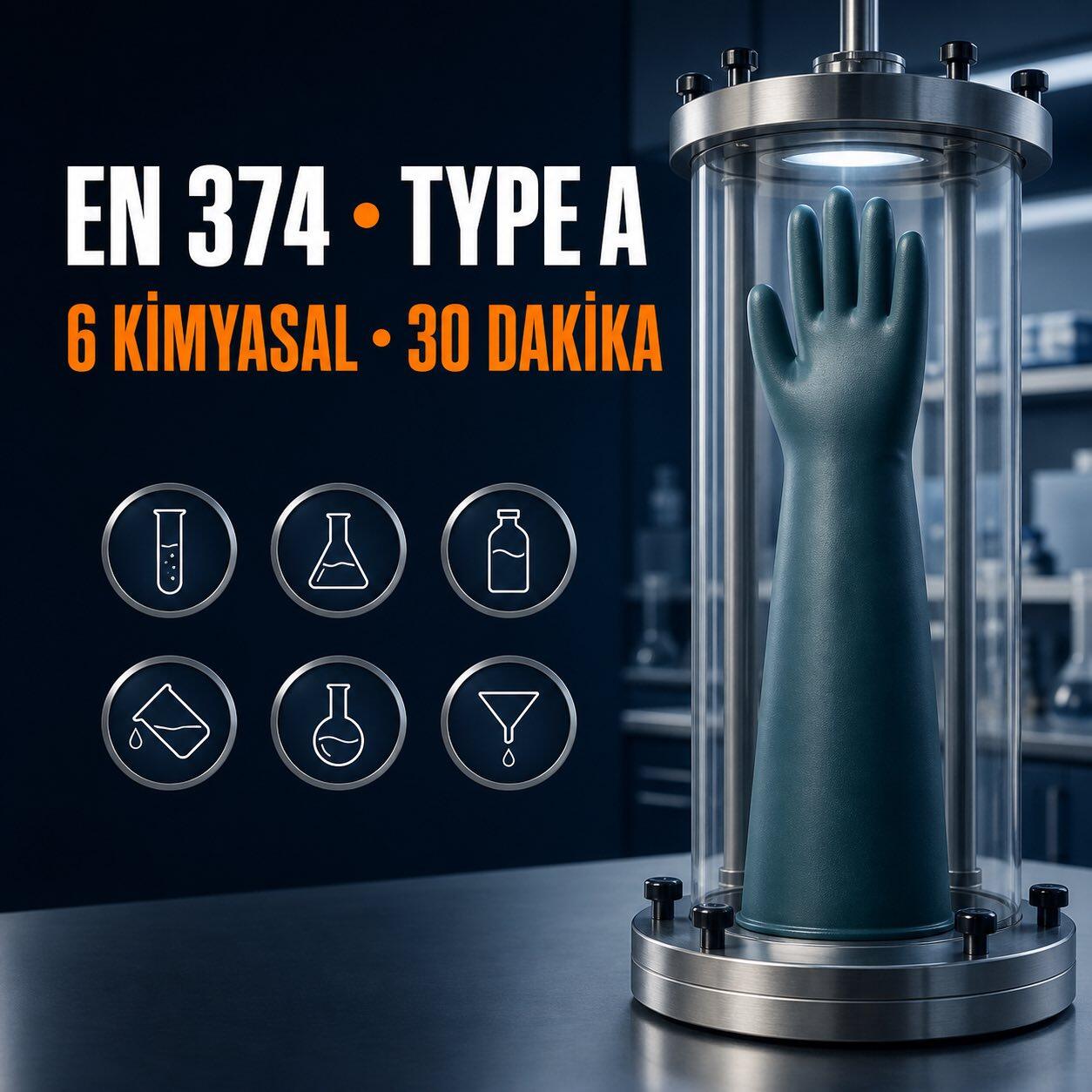 Starline EN 374 Type A Kimyasal Eldivenler: En Geniş Kimyasal Koruma Sınıfı Rehberi