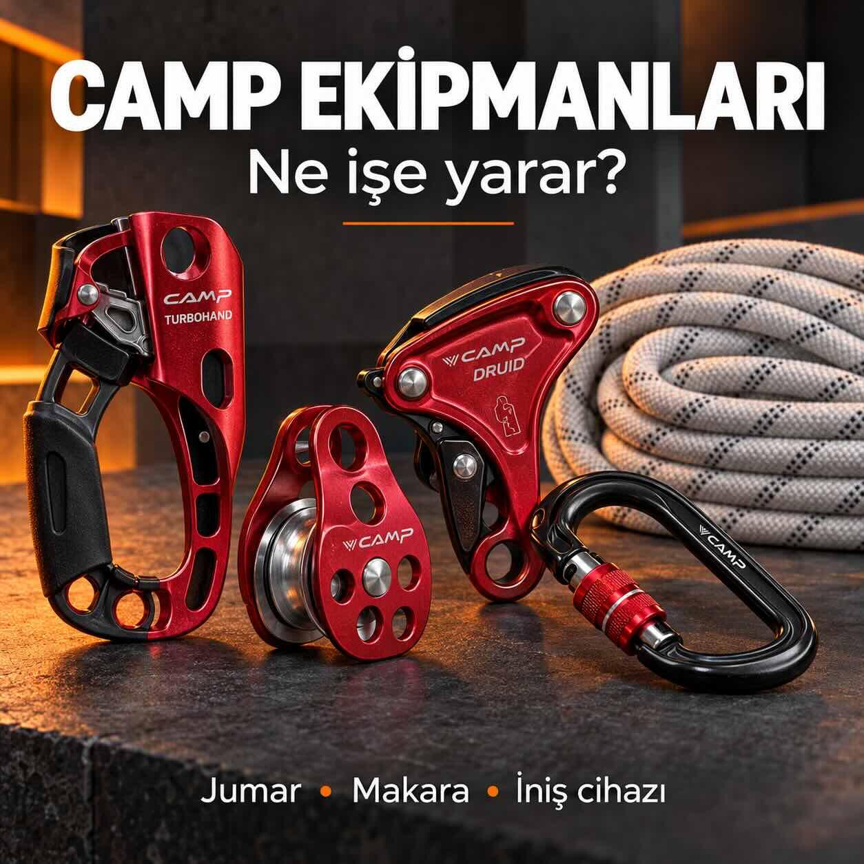 CAMP Ekipmanları Ne İşe Yarar? Hangi İşte Hangi Jumar, Makara ve İniş Cihazı Kullanılır?